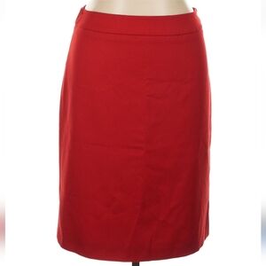 Pendleton 100% Wool Vibrant Red Pencil Skirt, Size 14